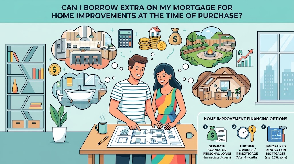 Couple transitioning from renting an apartment to buying and renovating a house, mortgage planning.