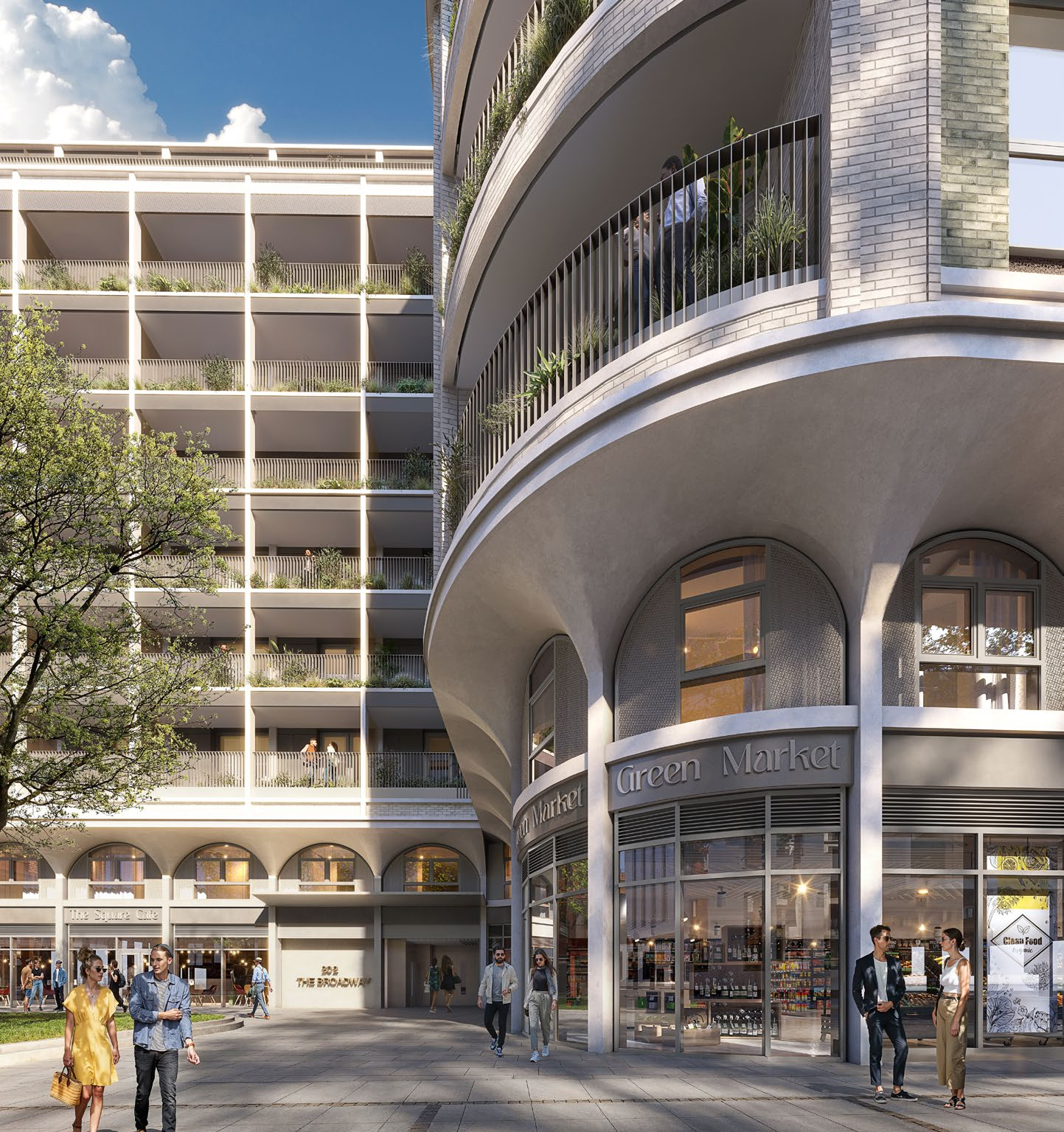 伦敦·Wimbledon Place 外立面