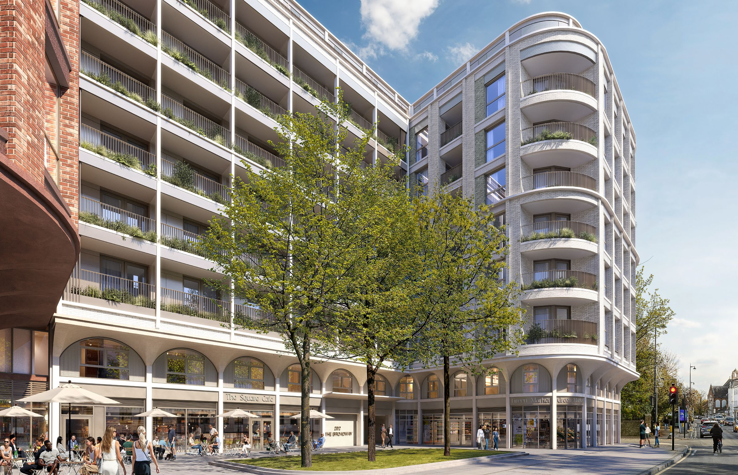 伦敦·Wimbledon Place 外立面