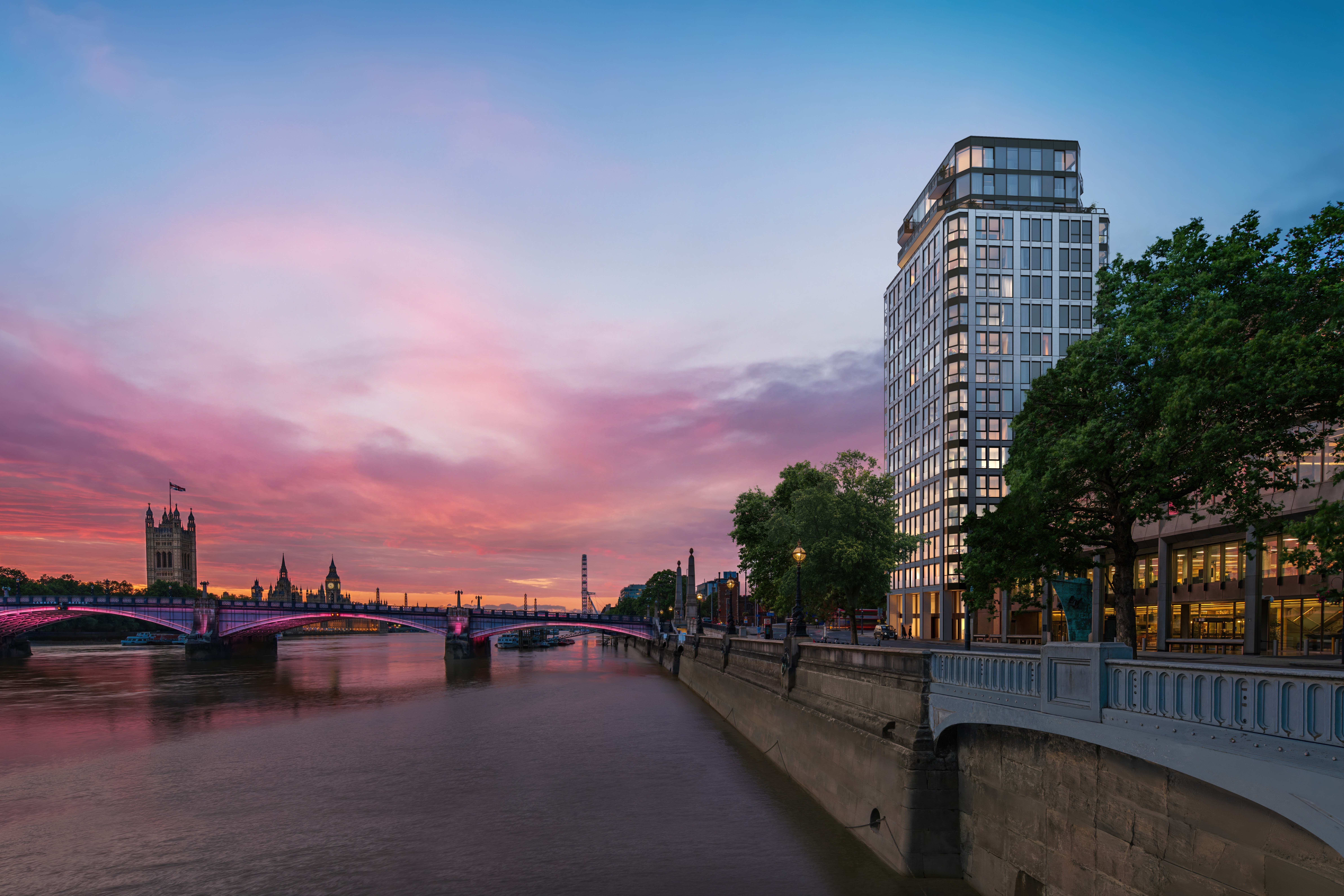 伦敦·Westminster Tower 外立面