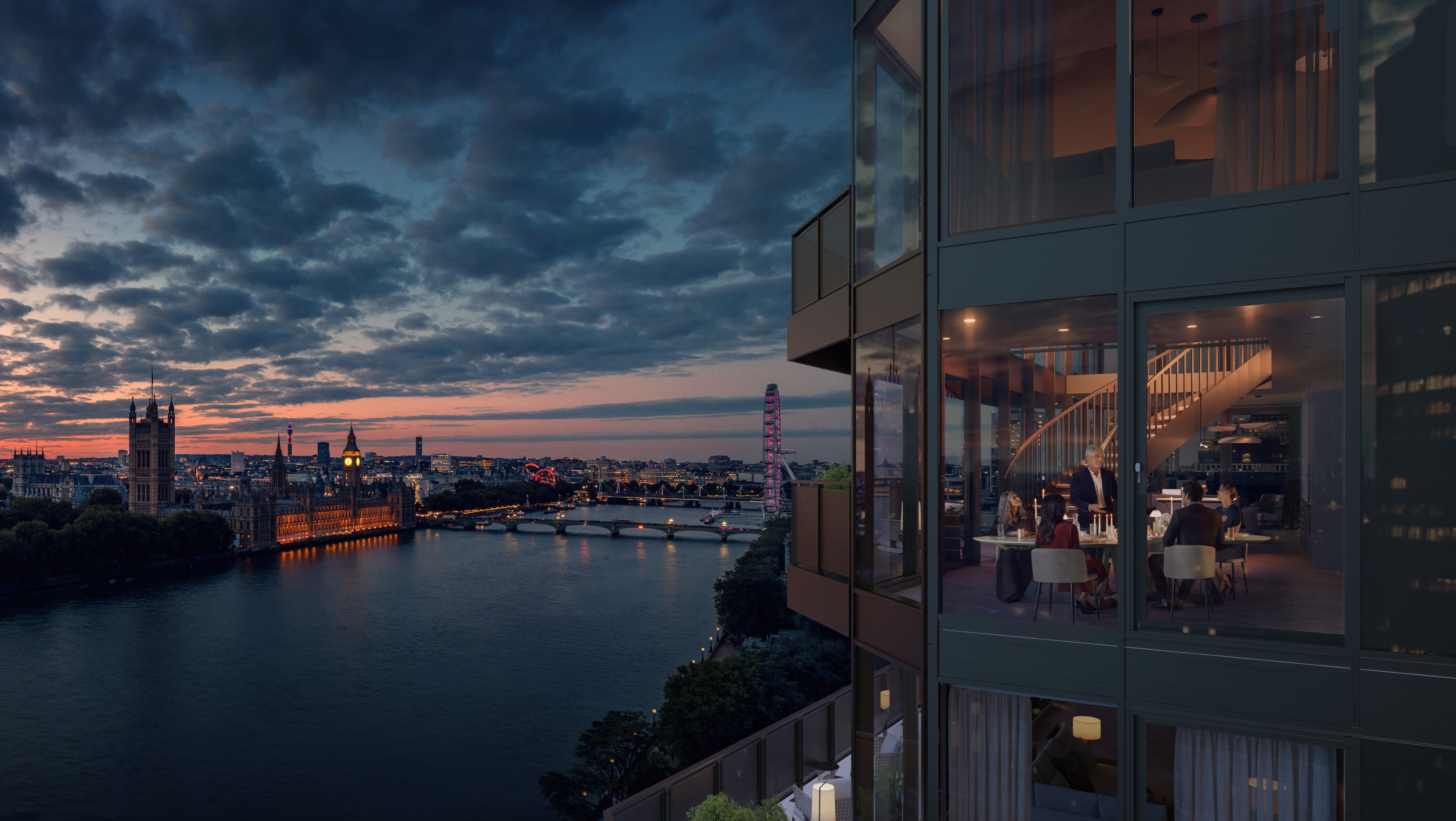 伦敦·Westminster Tower 外立面