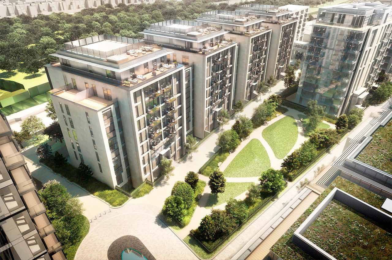 伦敦·Lillie Square 外立面