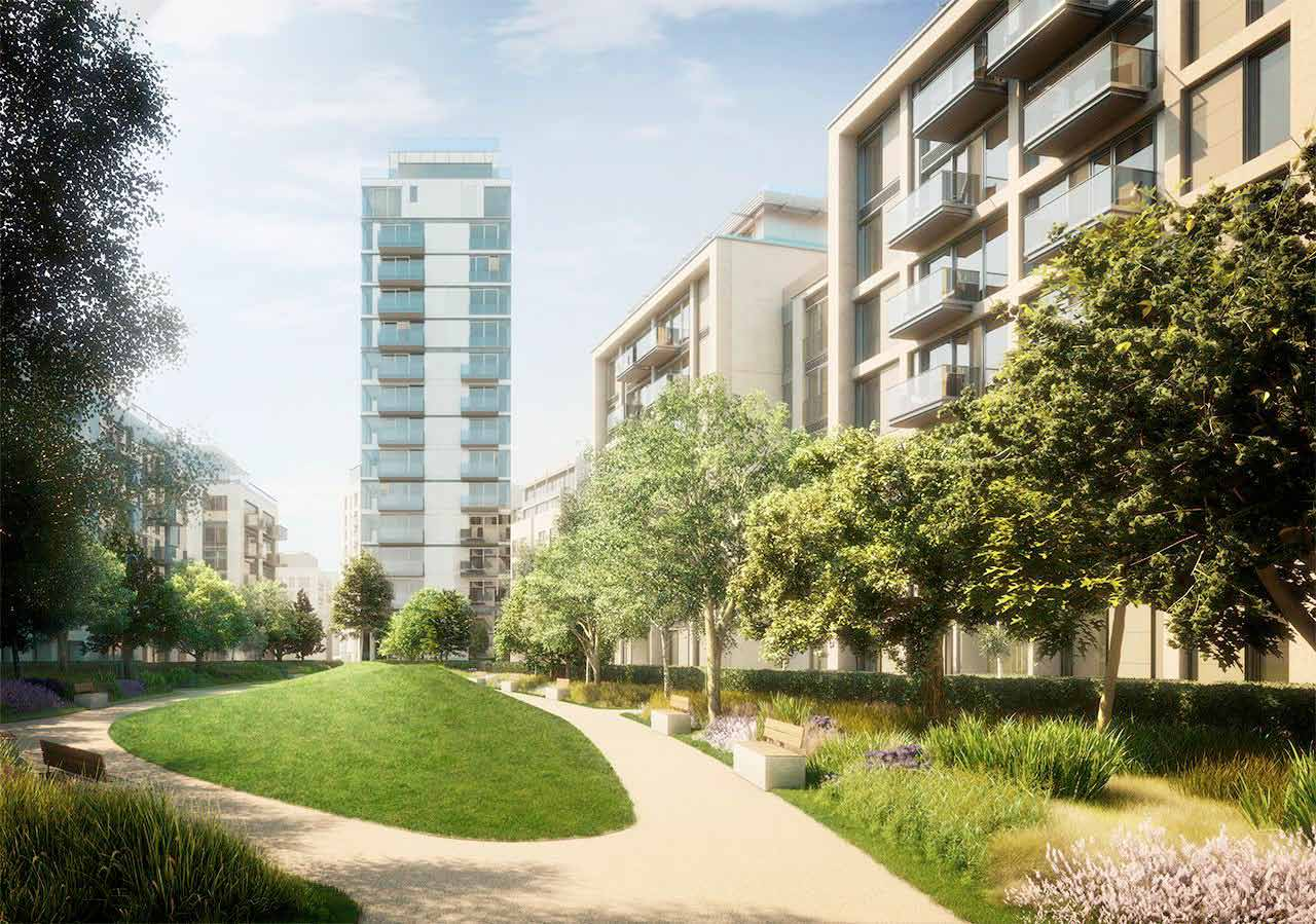 伦敦·Lillie Square 外立面