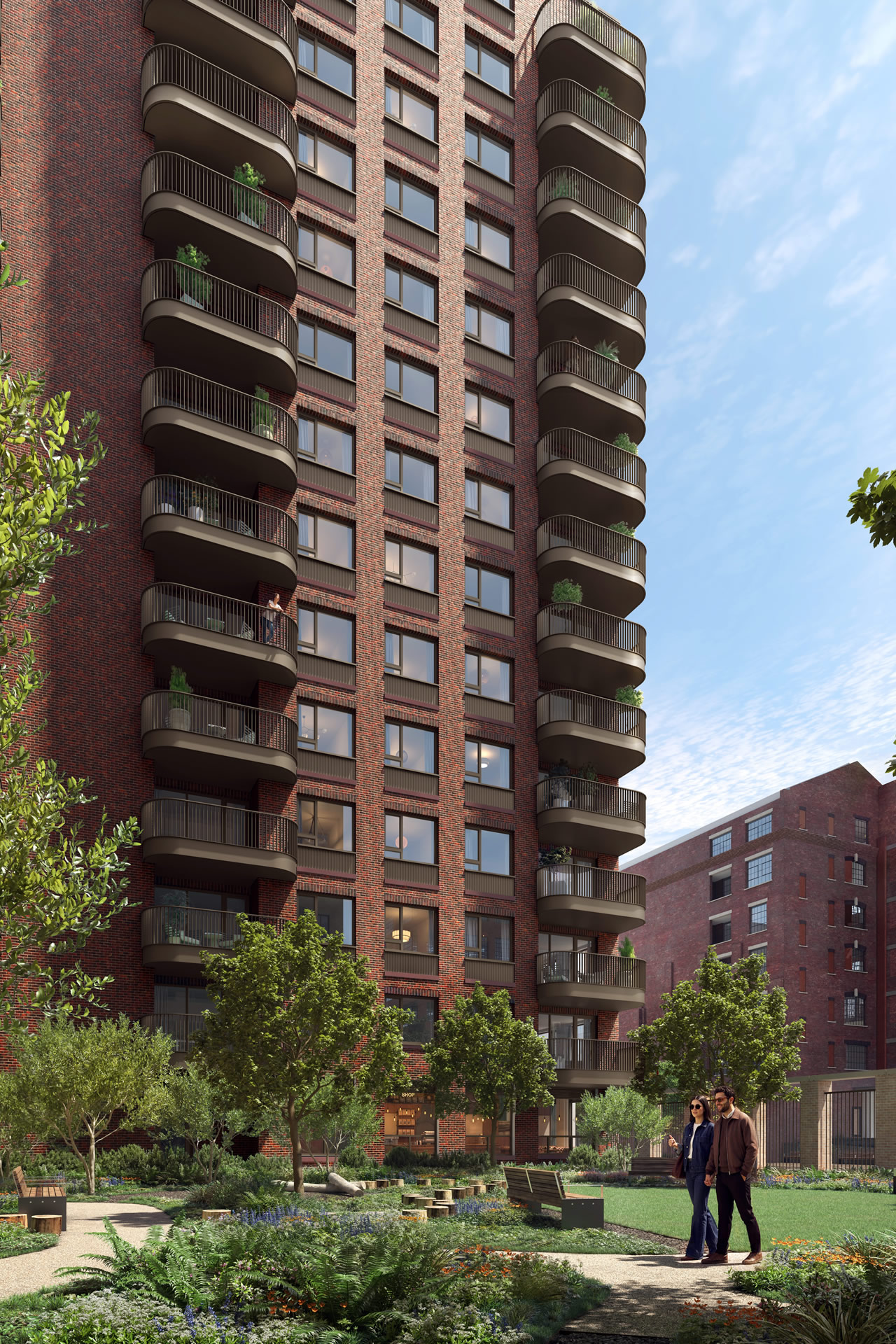 伦敦·London Square Bermondsey 外立面