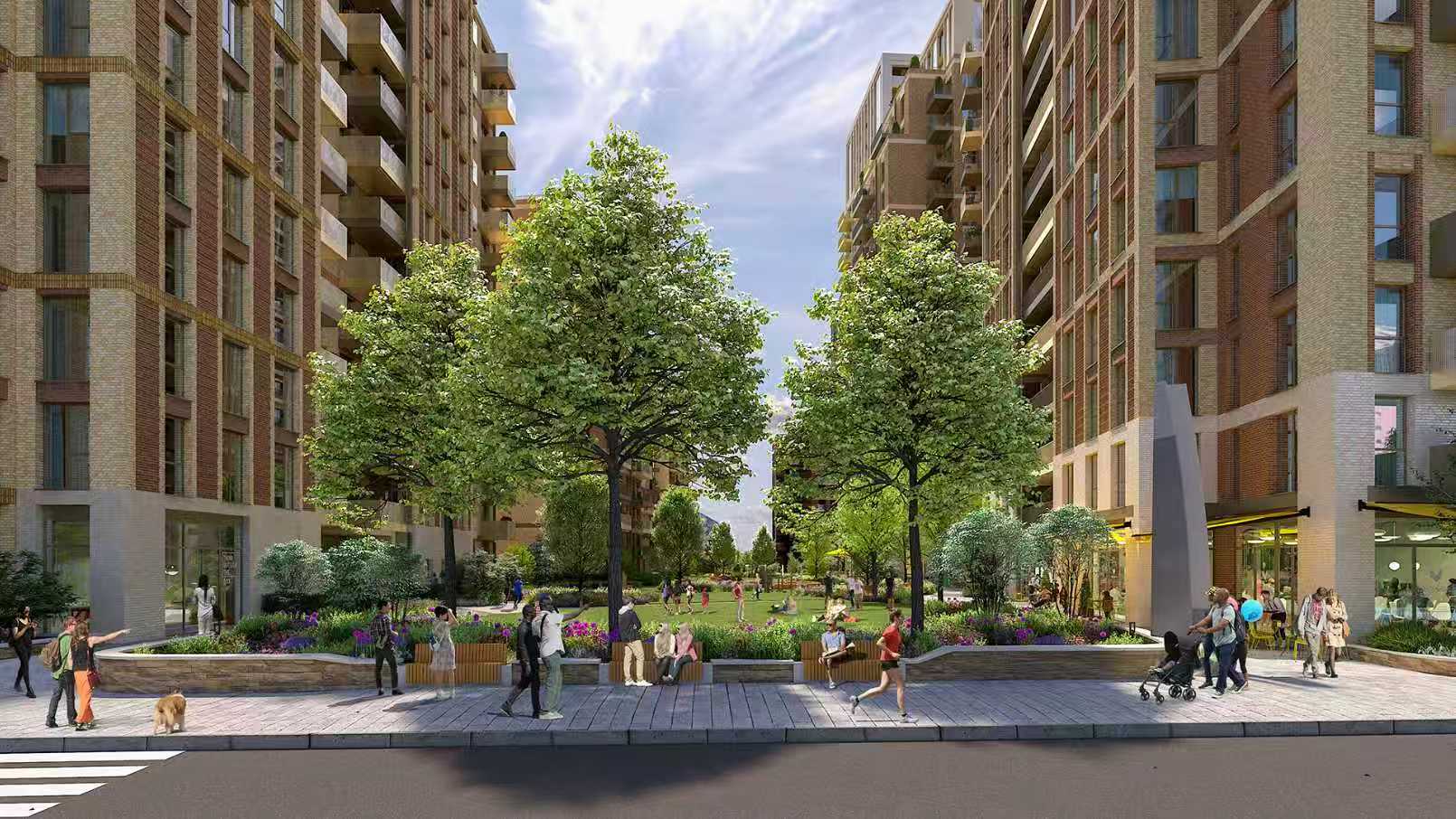 伦敦·萨顿花园广场Sutton Garden Square 外立面