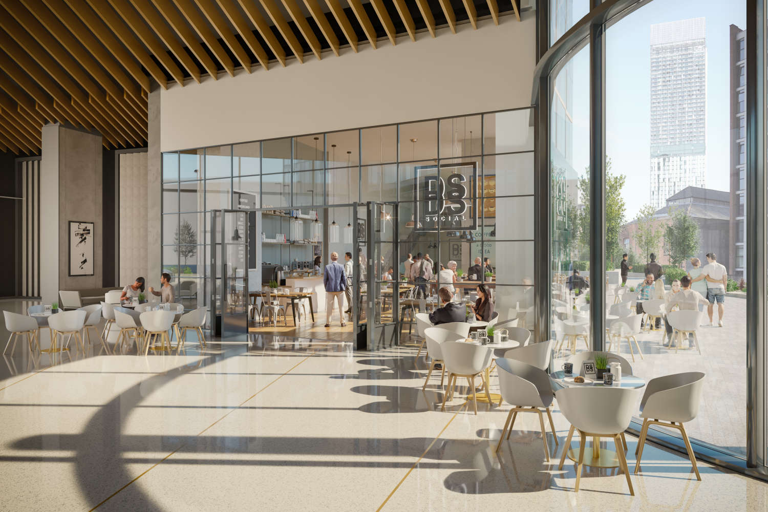 曼彻斯特·丁斯盖特广场 Deansgate Square 外立面