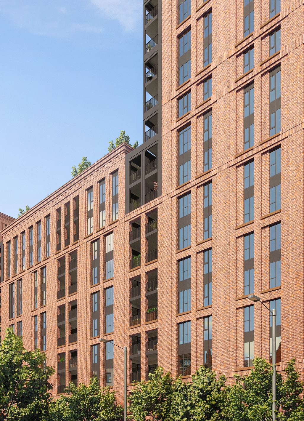 伦敦·贝卡公寓 The BeCa 外立面