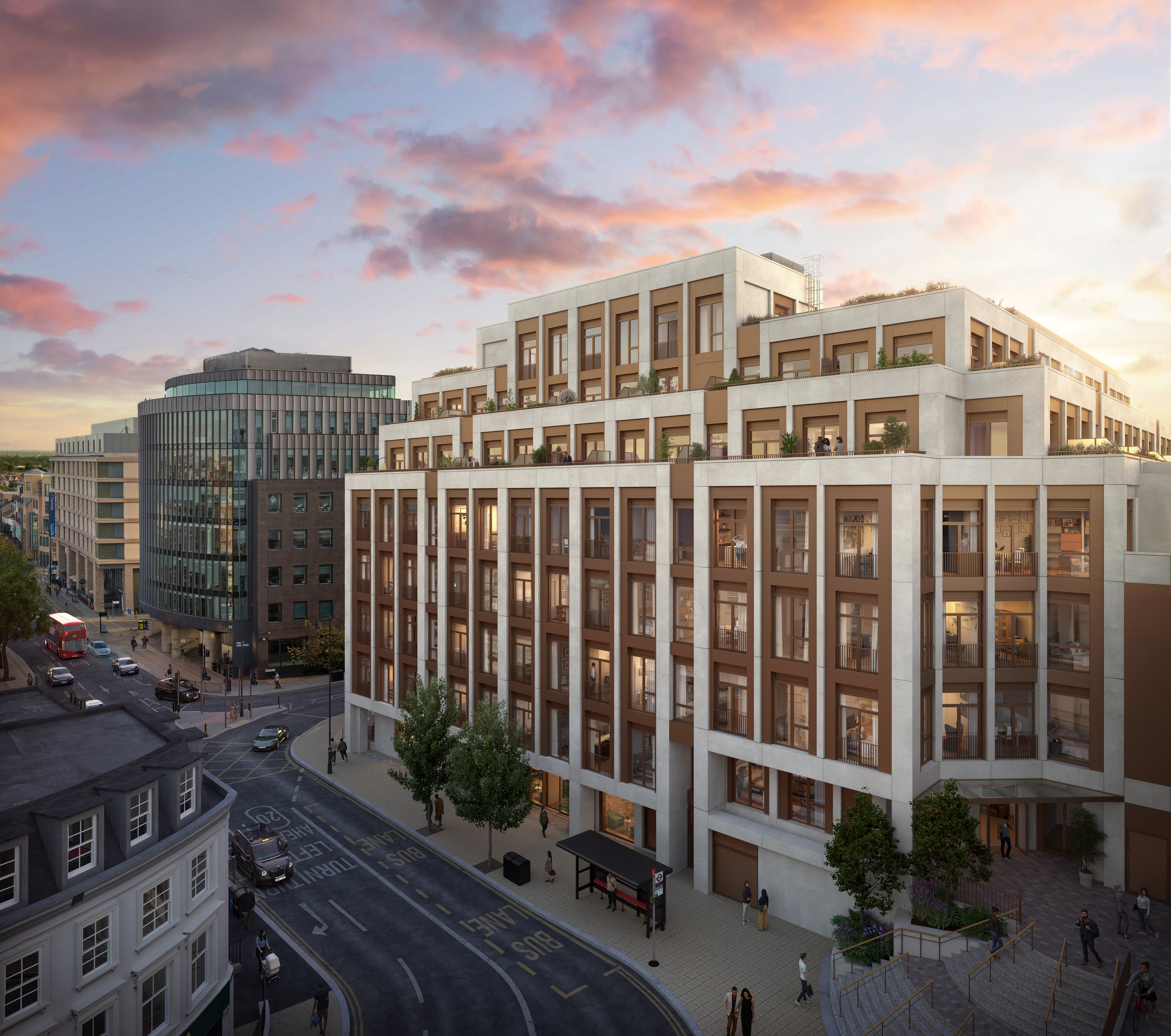 伦敦·Wimbledon Bridge House 外立面