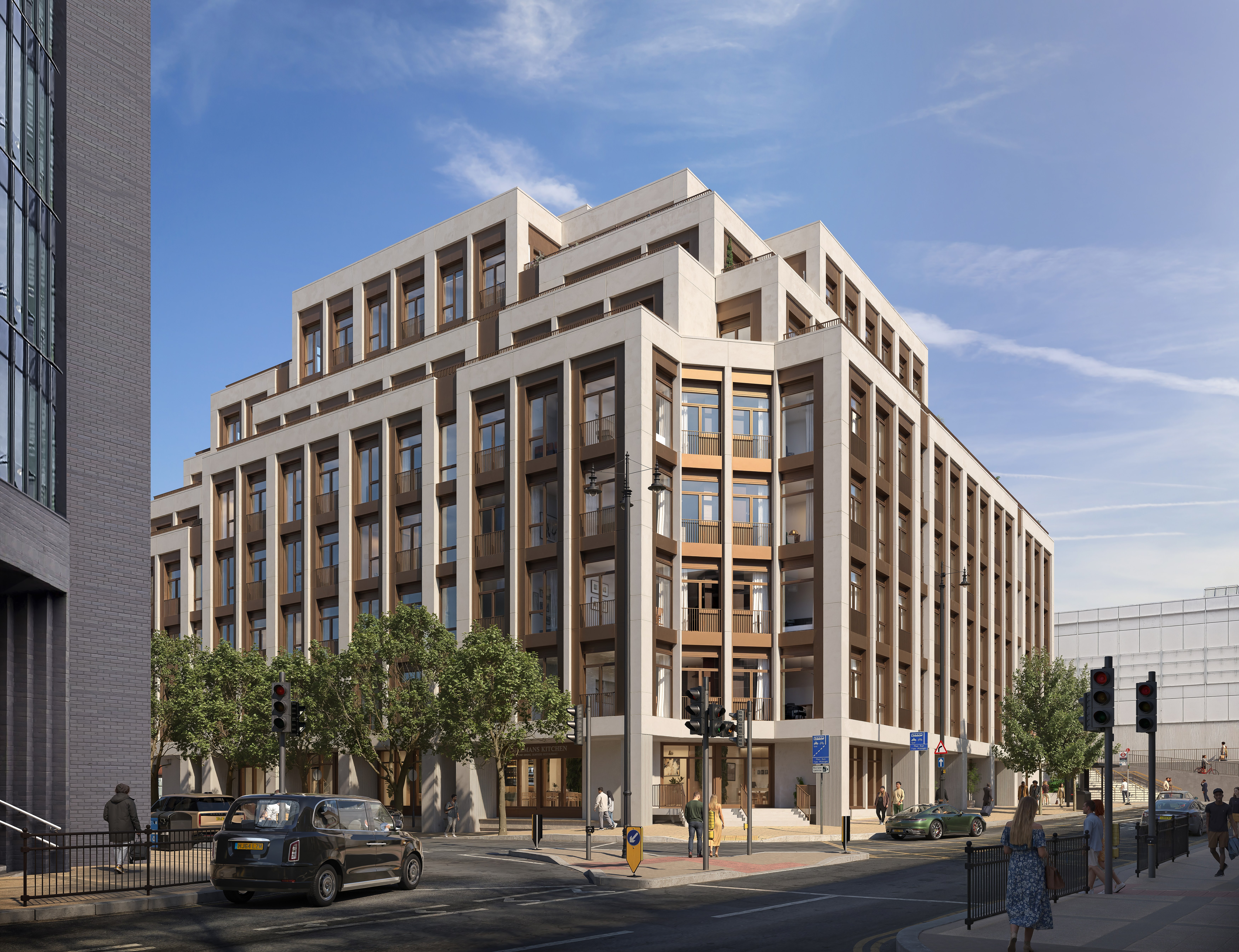 伦敦·Wimbledon Bridge House 外立面