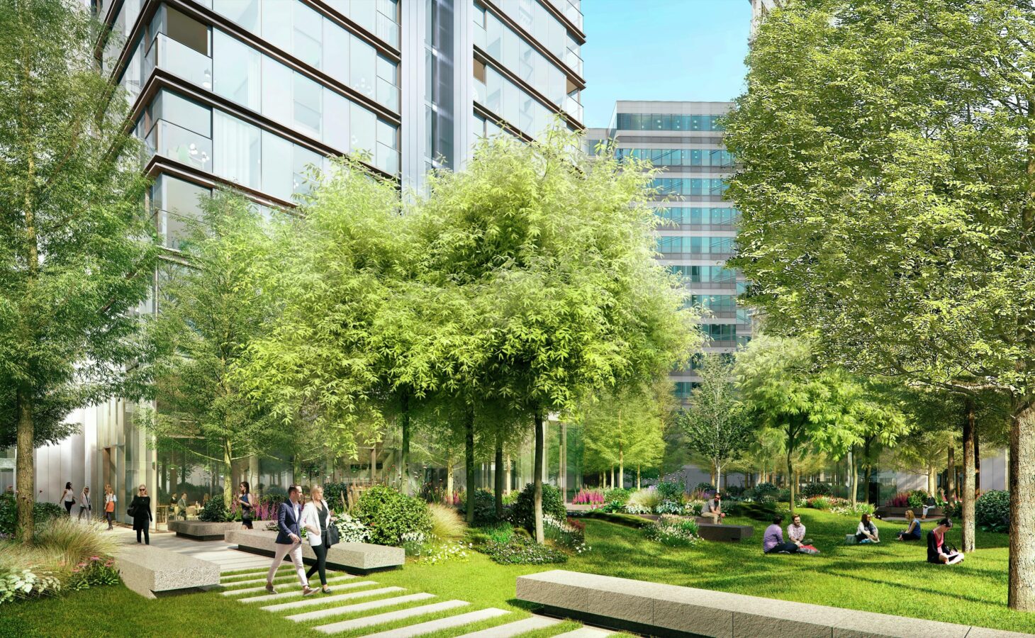 伦敦·南湾广场 South Quay Plaza 外立面