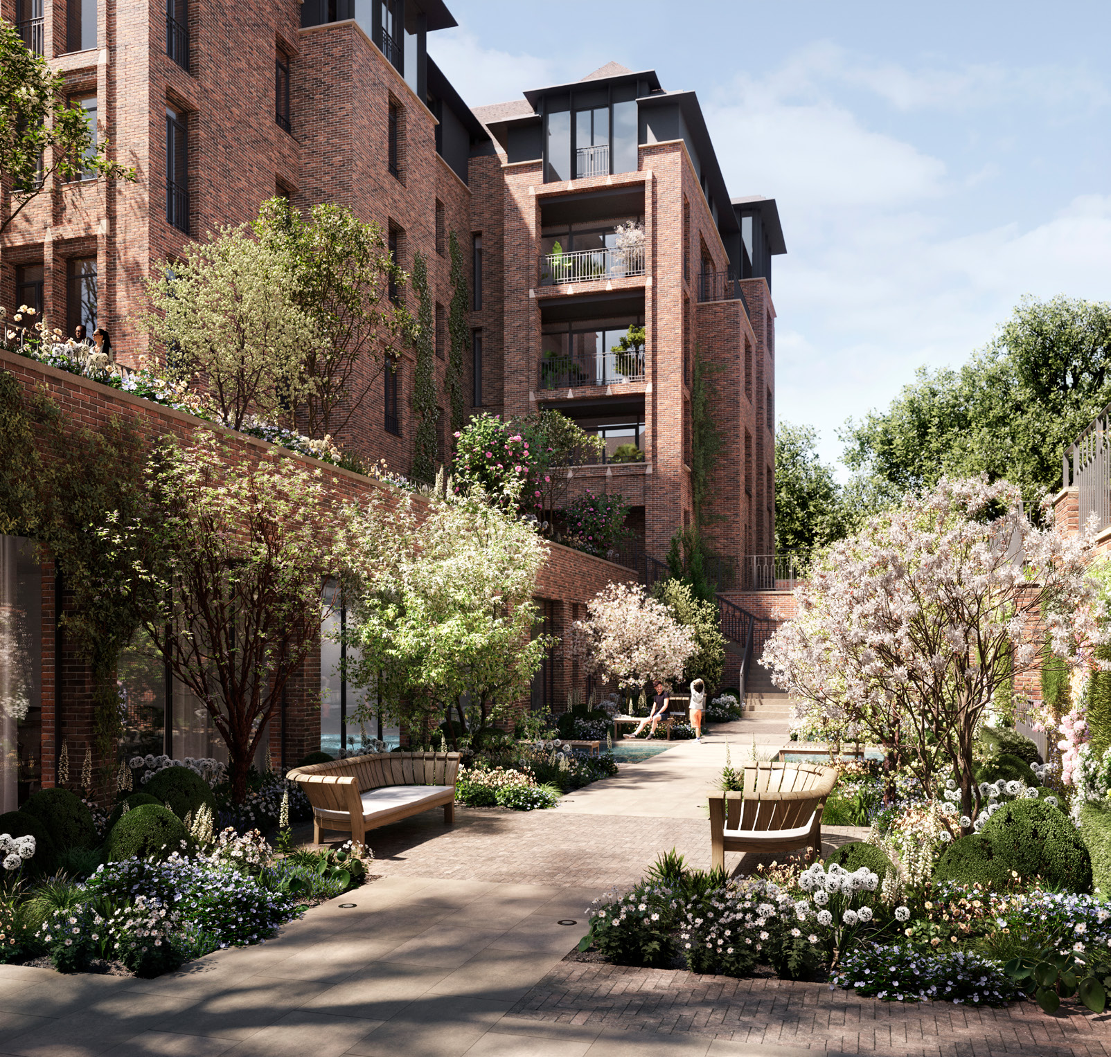 伦敦·Bishops Avenue Gardens 外立面