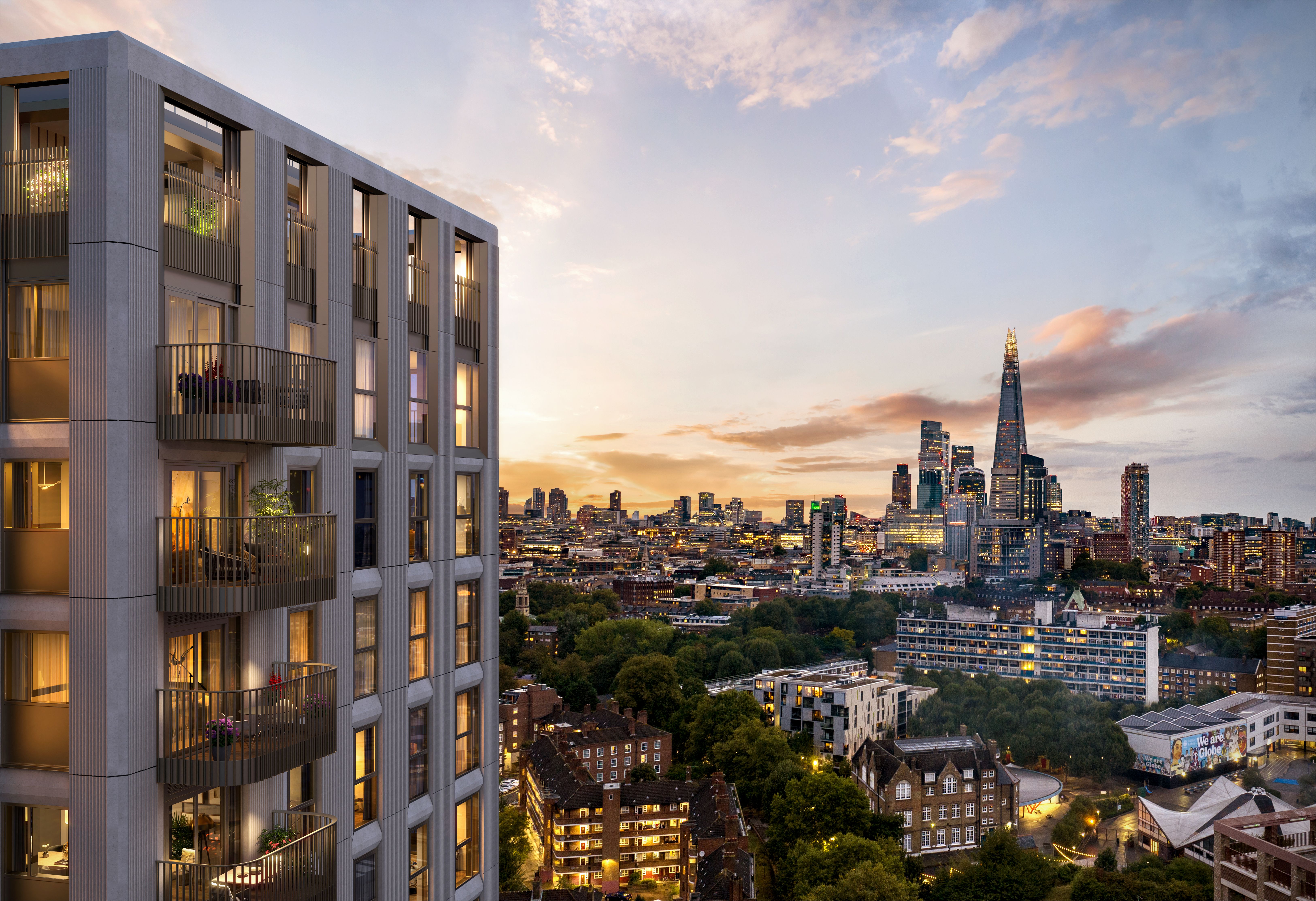 伦敦·艾勒芬公园 Elephant Park 外立面