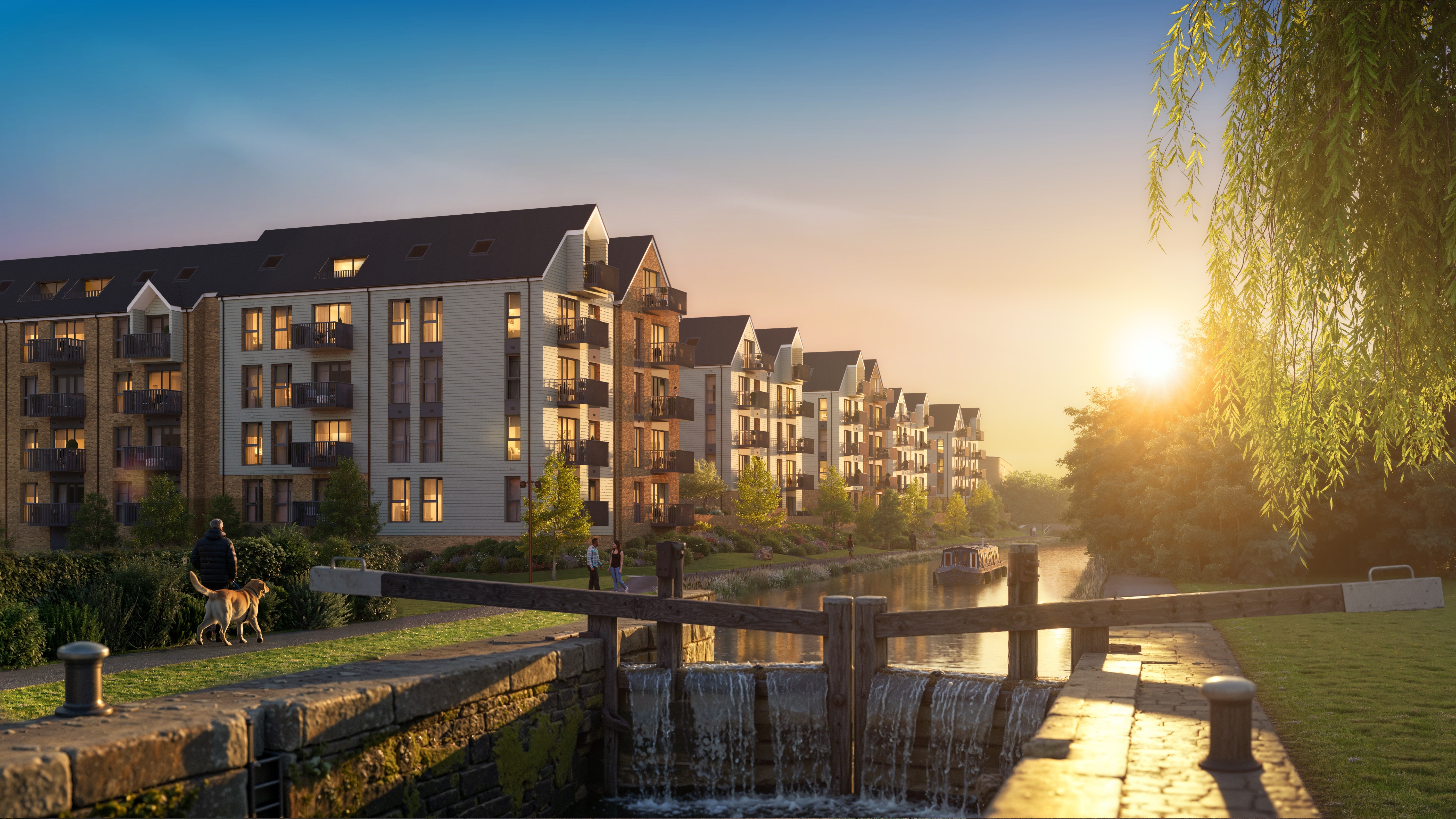 赫特福德郡·哈特福德水岸 Hertford Locks 外立面