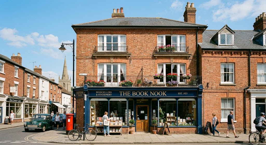 Classic UK mixed-use property with retail and residential flats, a smart real estate investment. Classic UK mixed-use property with retail and residential flats, a smart real estate investment.